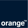 Logotipo simple naranja